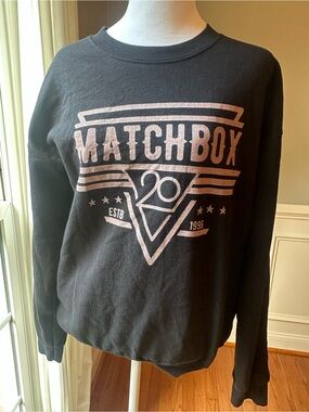 Matchbox Graphic Black Sweatshirt - Pink Logo